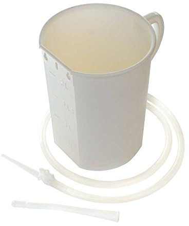 Behrend Irrigator Set de nettoyage de nettoyage du côlon intestinale, gradués, en PP, blanc, 1 O 2 L