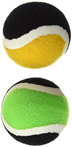 Schildkrot Fun Sports Balles de Remplacement en Velcro 2 Pièces Lot, Vert Jaune, Diamètre 6,25 cm
