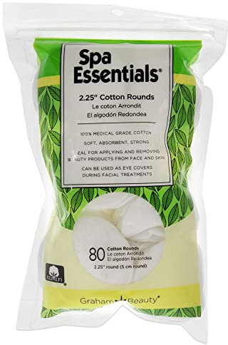Spa Essentials Wattepads für Damen, 80 Stück