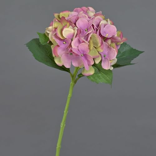 artplants.de Ortensia Artificiale, Rosa, 50cm, Ø 18cm - Ortensia Decorativa/Ramo Fiorito