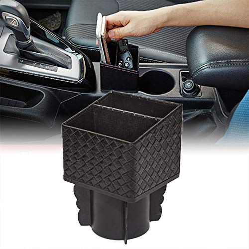 Kwak's Caja de Almacenamiento para el automóvil Contenedor Cuadrado Soporte para Tazas Consola Central Organizador del automóvil Soporte para Almacenamiento del teléfono Interior del Coche(Tipo D)