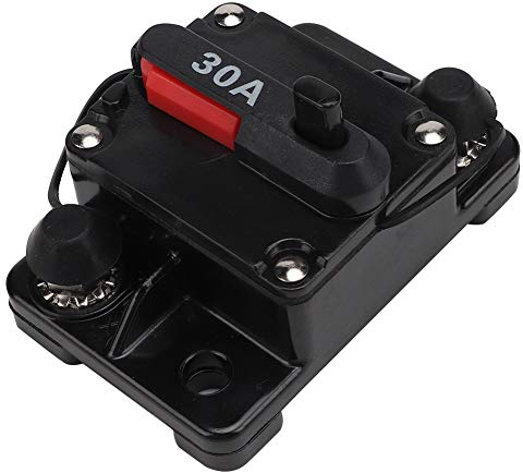 KIMISS 12V 30A/40A/60A Autoradio Rückstellbarer Inline-Sicherungsautomat Selbstwiederherstellungssicherung(30A)