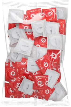 50 pack of ON) Super Thin condoms, gossamer-thin, extra thin 0.055mm, natural latex