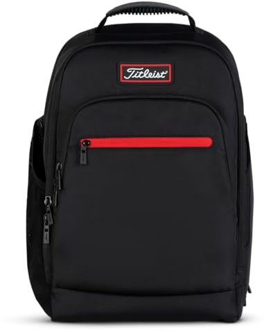 Titleist Players Backpack, Black/Red