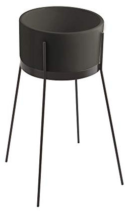 Lavabo con struttura da appoggio o freestanding Ibrido Tondo Grigio Cosmo Opaco (freestanding)