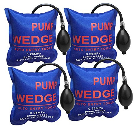 WANYI Montagekissen Luftkissen Pneumatikspanner hebekissen luftkissenheber Air Pump Wedge Spreizkissen Auto Fenstermontage Belastung bis 300 kg (4 Stück)