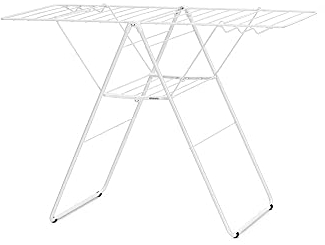 Brabantia HangOn 20m Trockengestell, Edelstahl, Fresh White
