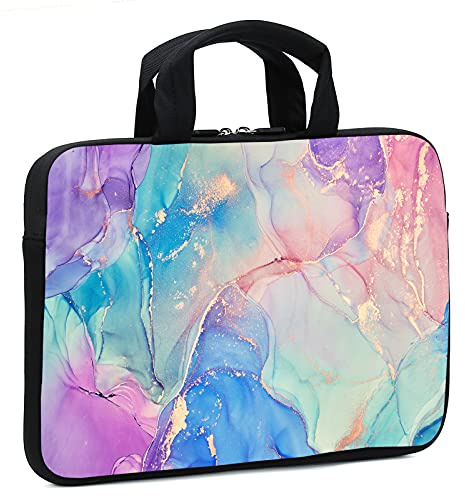 ARIYIDA 14 15 15.4 15.6 inch Laptop Carrying Bag Chromebook Case Notebook Ultrabook Bag Tablet Cover Neoprene Sleeve Fit Apple MacBook Air Samsung Google Acer HP DELL Lenovo Asus (RYD15-08)