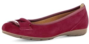 Gabor Damen Klassische Ballerinas, Frauen Flats,Ausgehschuhe,Abendschuhe,Slip-ons,klassisch elegant,Ballerinen,Pumps,Merlot/Cherry,38 EU / 5 UK