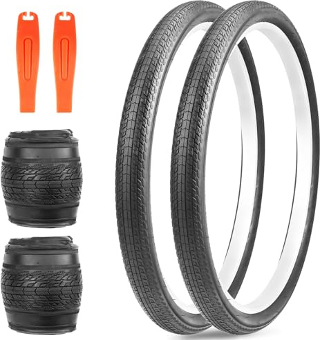 ZUKKA Juego de 2 neumáticos plegables de 26 pulgadas, 26 x 1,75 cm, para bicicleta y mountain bike, repuesto para bicicleta