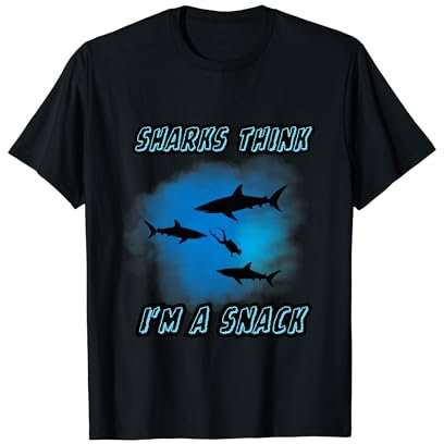 Tauchen mit Haien Haitauchen Haitaucher shark diving T-Shirt