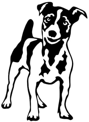 JIFENLI Autoaufkleber 10,3 * 14 CM JACK RUSSELL TERRIER Auto Aufkleber Aufkleber Spaß Haustier Motorrad Aufkleber Auto Styling
