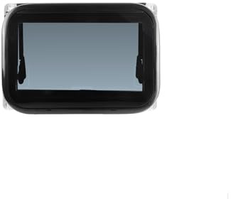 Wohnwagen Ausstellfenster 500×350 mm – Flaches Schwarz‑Design, getöntes Acrylglas, integriertes Rollo & Fliegengitter, 28–40 mm Wandstärke, ideal für Wohnmobil & Caravan