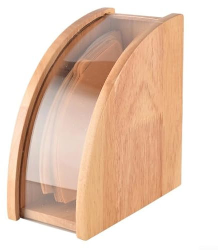 Hasaller Kaffeefilterhalter Kaffeefilter Papierhalter Holz Hand Tropffilterhalter Kaffeefilterhalter Spender Holz Kaffeefilterhalter