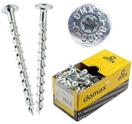 Porenbetonschrauben Tellerkopf Betonschrauben Gasbetonschrauben verzinkt Schrauben Spezialschrauben Porenbeton-Schraube (50, 8 x 100 mm)