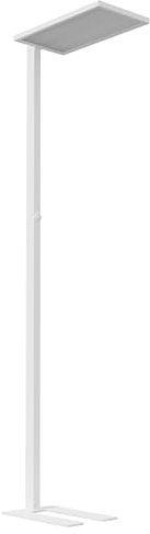 Oktaplex Büro Stehlampe Malmö dimmbar neutralweiss 4000K Aluminium Stehleuchte 7500lm Tageslicht Deckenfluter weiß 60W