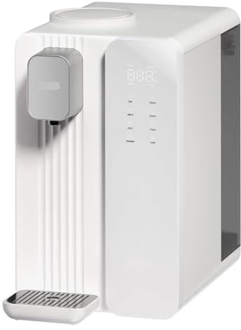 TIEOAXFT Sistema de ósmosis inversa for encimera, dispensador instantáneo de Agua Caliente, Filtro de Agua RO de 3 etapas, 3:1 Puro for drenar