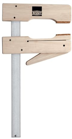 BESSEY Kle mmzwinge Holz-Kle mmy HKL40, Spannweite 400 mm Ausladung 110 mm, Presskorkauflagen für schonendes Spannen, Gewicht 0,54 Kg (Packung mit 6)
