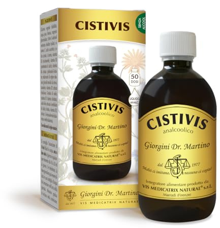 Líquido sin alcohol CISTIVIS - 500 ml (suplemento de bayas y otras plantas útiles para la función del tracto urinario)