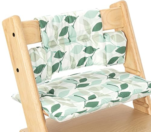 Mhwgo Hochstuhl Kissen für Stokke Tripp Trapp, rutschfest Hochstuhl Sitzkissen Set, Bio Baumwolle Baby Sitzkissen, Verdickung Weiches für Baby & Kids mit Klettverschluss, Hochstuhlzubehör (D)