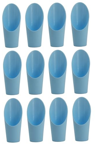 HYTROVE 12 pièces Lot de Plastique pour Jardinage Pelle à Terreau Précise pour Cactus et Rempotage Outils Compacts pour Plantation et Transplantation Réutilisable Couleur Aléatoire