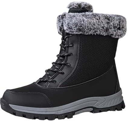 Apres Ski Femme Bottes De Neige Après-Ski Chaussures Montantes Randonnée Hiver Chaudes Botte Chaud Pour Apres-Ski Imperméable Boots Chaussure Chaude Après Impermeable Bottines Glacia Barefoot Bottine