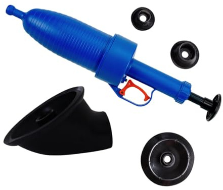 GRIRIW Déboucheur De Toilettes Et Canalisations Piston à Vide Bleu Outil De Plomberie Certifié Ventouse Robuste Et Puissante Pour Salle De Bain, Évier Et Lavabo Usage Domestique