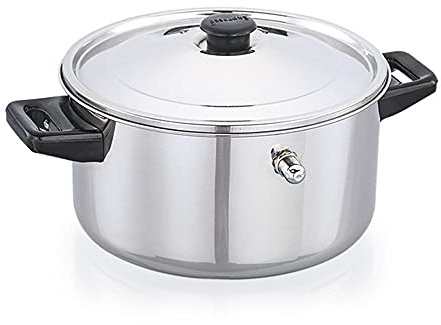 Stainless Steel Milk Pot, Premium Milk Boiler with Whistle and Funnel, Double Wall, 2 Litre