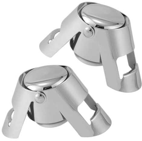 2 Stück Sektverschluss, Reusable Sektverschluss, Edelstahl Sektflaschenverschluss, sektflaschenverschluss, für Weinsammlung, Beer Saver Sealer