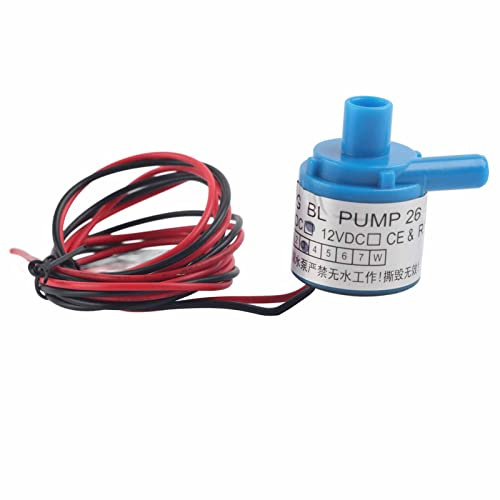 Mini pompe à eau sans balais de qualité alimentaire – Pompe de circulation de fluide 6 V DC 3 W pour instruments médicaux, fontaine d'aquarium et systèmes d'eau solaires –