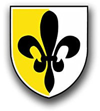 Copytec Aufkleber/Sticker - PzBtl 324 Panzer Bataillon Lilie Schwanewede Wappen Abzeichen Bundeswehr 6x7cm #A885