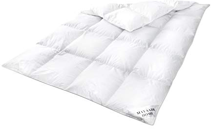 Warm Down Duvet 70% Down 2200gr Extra Warm 200 x 220 cm Duvet Cover Quilt White