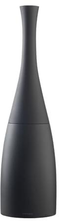 COSMIC Saku Escobilla de Baño Minimalista de Estilo Nordico Fabricada en Plástico y Resina. Escobillero de Suelo para WC en Color Negro Mate