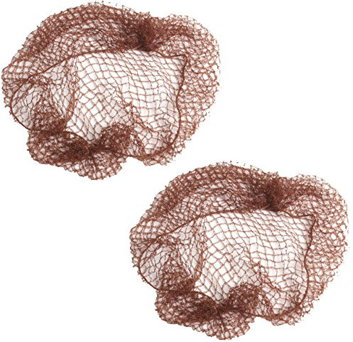 2x Dark Brown Slumber Hair Net - Elasticated Mesh Styling Sleep In Net