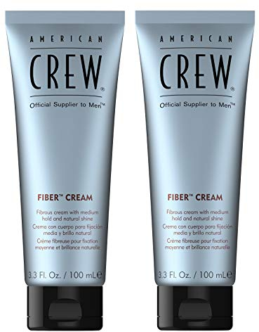 2er Medium Hold and Shine Fiber Cream For Men American Crew 100 ml