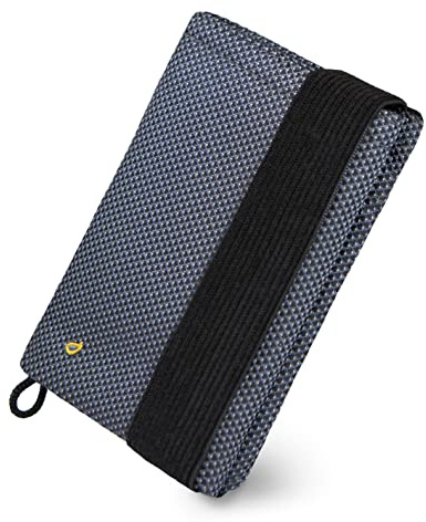 GUGGIARI® Slim Wallet mit RFID Schutz für Kreditkarten-, Bargeld- und Schlüsselhalter - Kartenetui Herren - Schlanke Geldbörse Damen - Portemonnaie - Kreditkartenetui (Grey - Oxford)