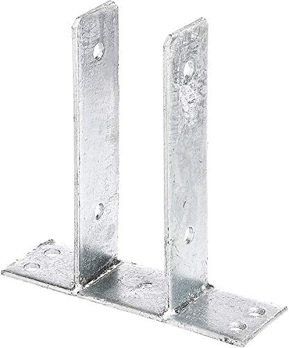 Gartenwelt Riegelsberger U-Pfostenträger Stabil 71 mm aus Stahl feuerverzinkt für Pfosten 70x70 mm
