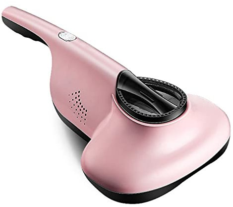 DFANCE 350 Watt Aspirapolvere a Mano Anti acaro,Aspiratore Portatile battimaterasso Filtro Hepa Potente,Ideale per Chi soffre di allergie,per materassi,Letti e Cuscini,Rosa