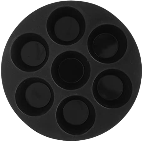 Angoily 7holes Silicone Cake Cup Mold Baking Pan for Home and Shop Use for Making Cookie Molds and Cake Baking Pans