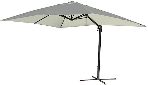 1PEZZO OMBRELLONE QUADRO DA GIARDINO DECENTRATO A BRACCIO mt 3 x 4 - ecrù
