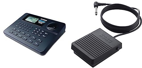 Alesis SR16 - Drum Machine con 233 Suoni di Batteria Elettronica, Effetti Digitali, Supporto Midi, Kit di Suoni Personalizzabili & KORG PS-3, Pedale Switch a Interruttore in Plastica, Colore Nero