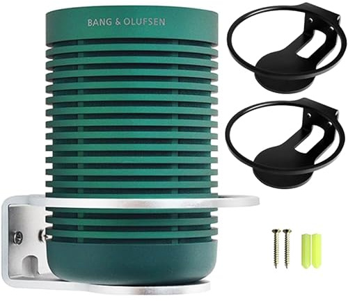 Für Bang & Olufsen Beosound Explore Halter Bang & Olufsen Beosound Explore Wandhalterung Ständer Zubehör mit integriertem Kabelmanagement,Smart Home Lautsprecher Zubehör Rack(Schwarz，YT) 2PCS