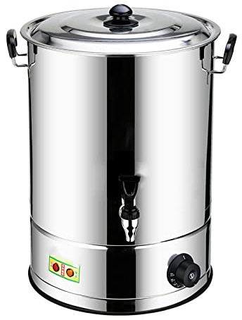 Catering Hot Water Boiler - 20 Litre Commercial Stainless Steel Urn with High Heat Transfer Efficiency and Dry Burning Prevention