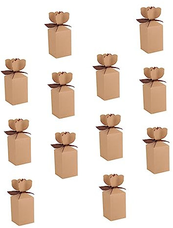 SOLUSTRE 20 Teilige Schachtel Pralinenschachtel Papierverpackungsbeutel Papiertüte Zum Feiern Dekorative Verpackung Leckerli Goodie Tasche Kunststoff To Go Behälter Kekspapier
