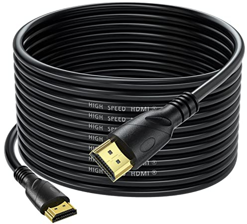 Jorenca 4K Cavo HDMI 12m(HDMI 2.0,18 Gbps) Ultra Alta Velocità Connettori Placcati Oro,Ritorno Audio Ethernet, Video 4k@60hz 1080p 3D compatibile con HDTV,Blu-Ray,Xbox,laptop,PS3/4/5/9,PC,ect