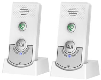 Matybobe 2 Pack Intercoms Wireless for Home Voice Bidirectional Caller Home Ultra Long Distance Portable Wireless Voice Interphone Elderly Caller Room to Room Communication Intercom