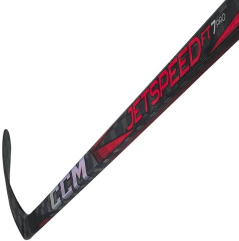 CCM JETSPEED FT7 Pro Komposit Eishockeyschläger, Junior (Flex 50, Biegung: 29, Links)