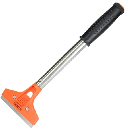 Grattoir pour sol et vitres de 300 mm - Grattoir en acier inoxydable, avec lame robuste pour une utilisation prolongée et efficace, idéal pour un nettoyage détaillé