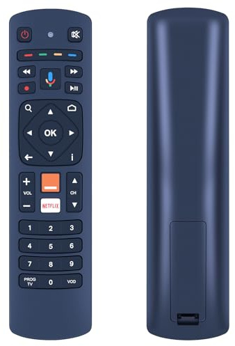 TCNOUMT Télécommande vocale de rechange pour décodeur TV Orange, compatible avec Orange Dokoder 4K Stream DV855
