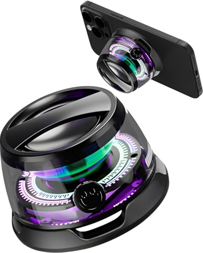 teashow Mini Magnetischer Bluetooth-Lautsprecher mit Lichtern, G200 kleiner tragbarer kabelloser Telefon-Lautsprecher, wasserdicht, Bluetooth-Lautsprecher für Dusche, Badezimmer, Outdoor, Reisen